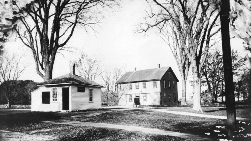 Old black and white image of 833 HAY SCALES BUILDING